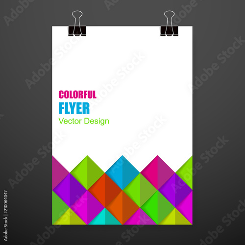 Business vector template. Brochure layout, cover modern design annual report, magazine, flyer in A4 with many colourful rectangles, squares for business with abstract texture background.