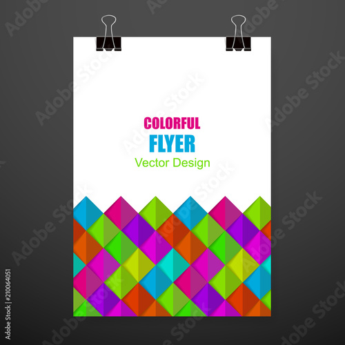 Business vector template. Brochure layout, cover modern design annual report, magazine, flyer in A4 with many colourful rectangles, squares for business with abstract texture background.