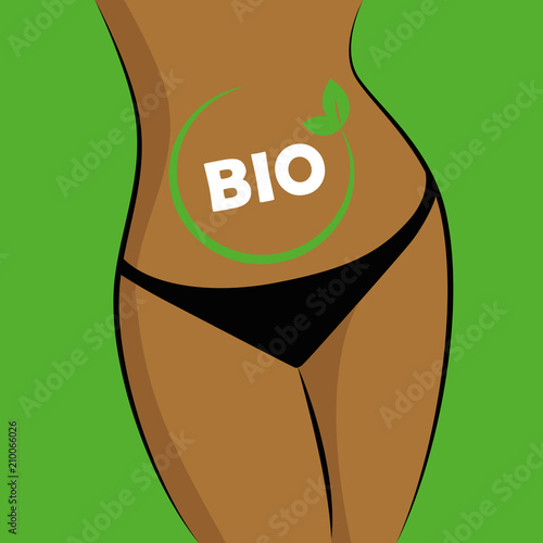 bio ernährung kreis im frauenbauch