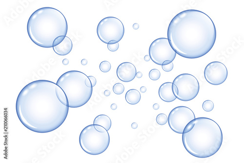 blaue seifenblasen in bewegung