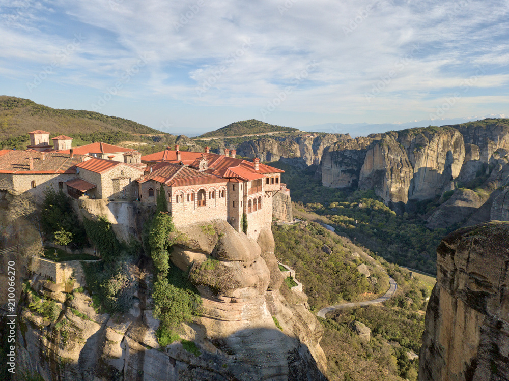 Monastery in Meteora, Northern Greece in Spring 2018