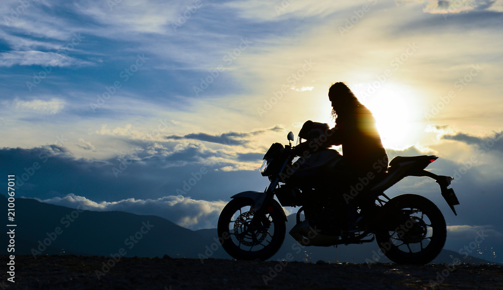 Fototapeta premium advanced motorcycle driving techniques