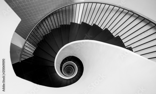 Stairs in the shape of a snail 