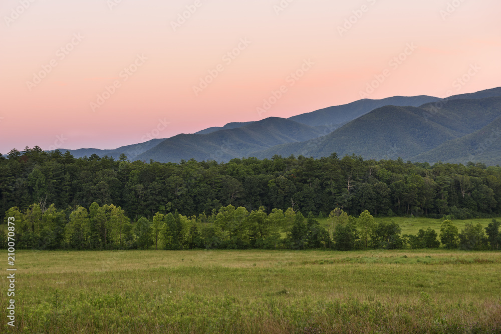 Glowing Sky at Dawn - Smoky Mountains