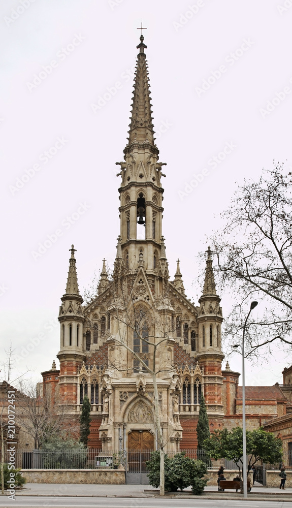 Church of Francis de Sales in Barcelona. Spain