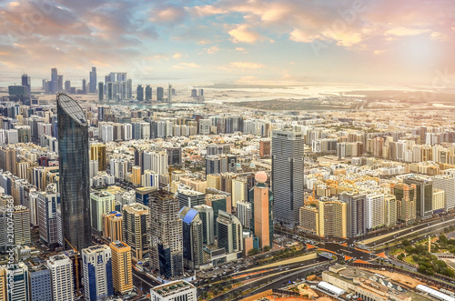 View of Abu Dhabi city, United Arab Emirates