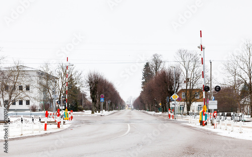 Obraz na plátně Sigulda Level Crossing