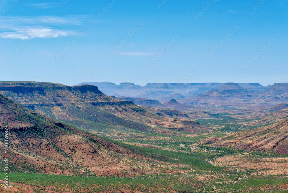 Fototapeta premium Grootberg Canyon in Northern Namibia taken in January 2018