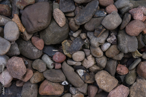 different in color and form of stones