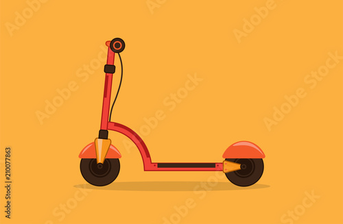 Electric Scooter. Vector illustration