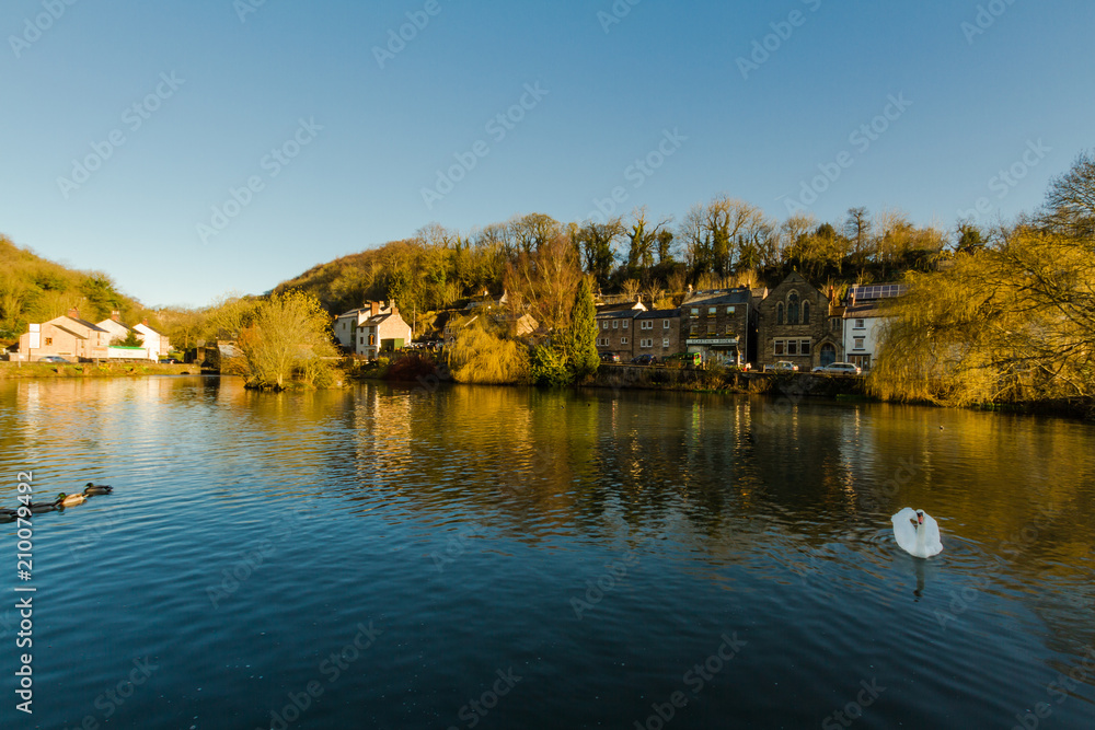 Obraz premium Mill Pond at Cromford in Derbyshire