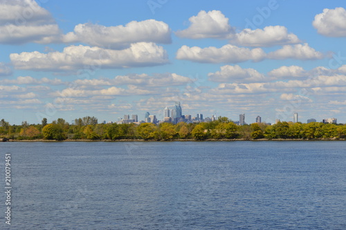 Distant Philadelphia Skyline