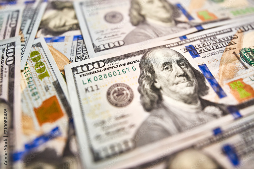 Background with money american hundred dollar bills Background with money american hundred dollar bills