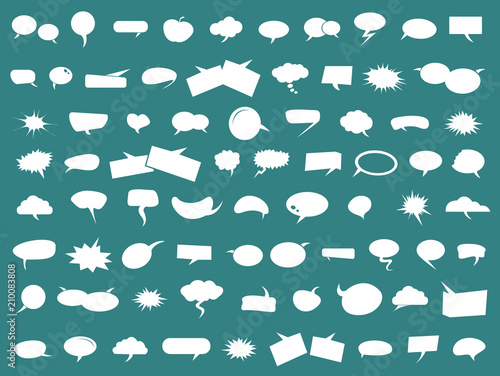 Vector Speech Bubbles Set