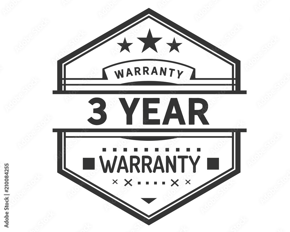 3 years warranty icon stamp 3 years warranty icon stamp