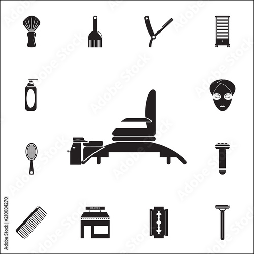 Foot spa chair icon. Detailed set of Barber icons. Premium quality graphic design sign. One of the collection icons for websites, web design, mobile app