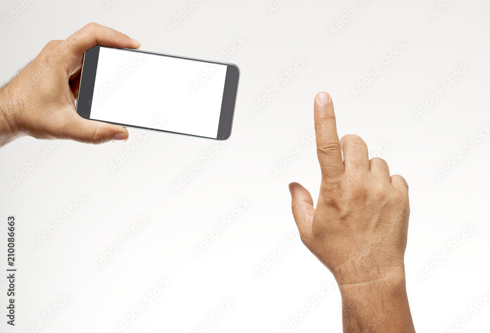 smart phone on hand smart phone on hand