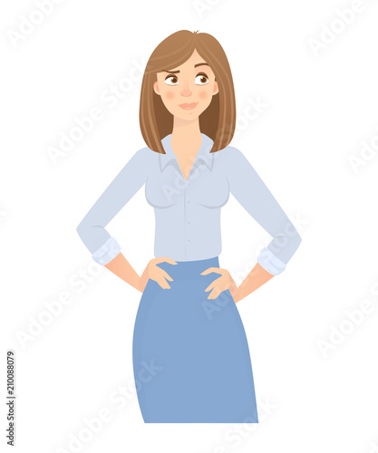 business woman isolated