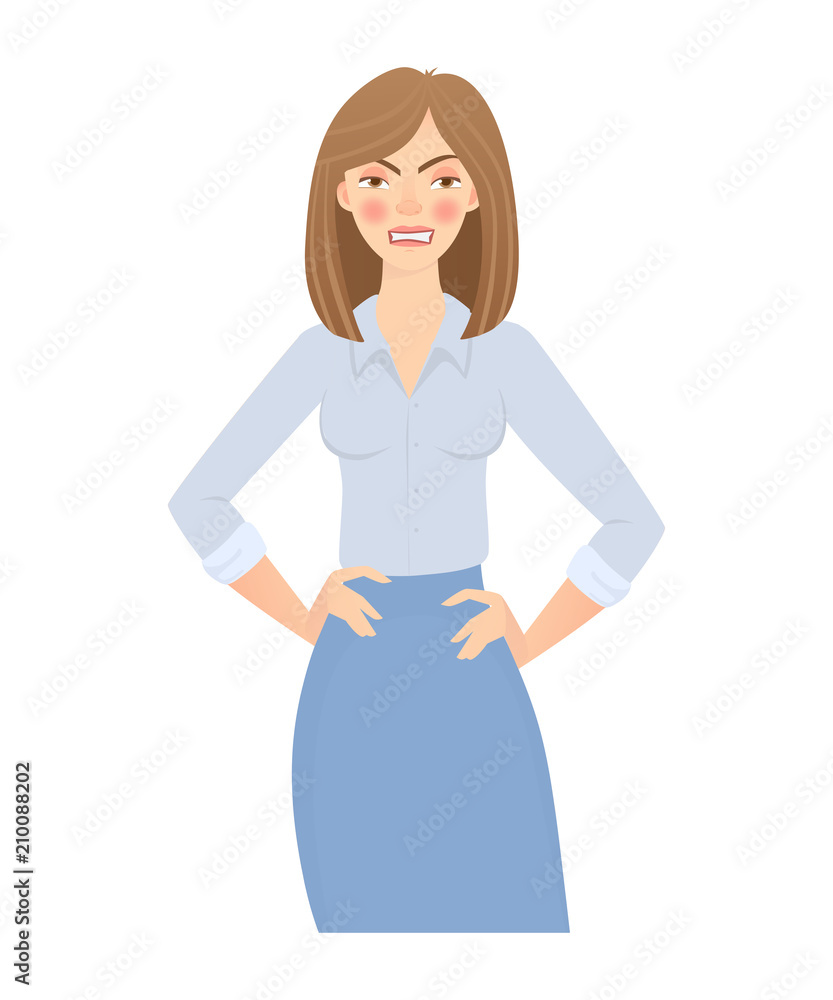 business woman isolated