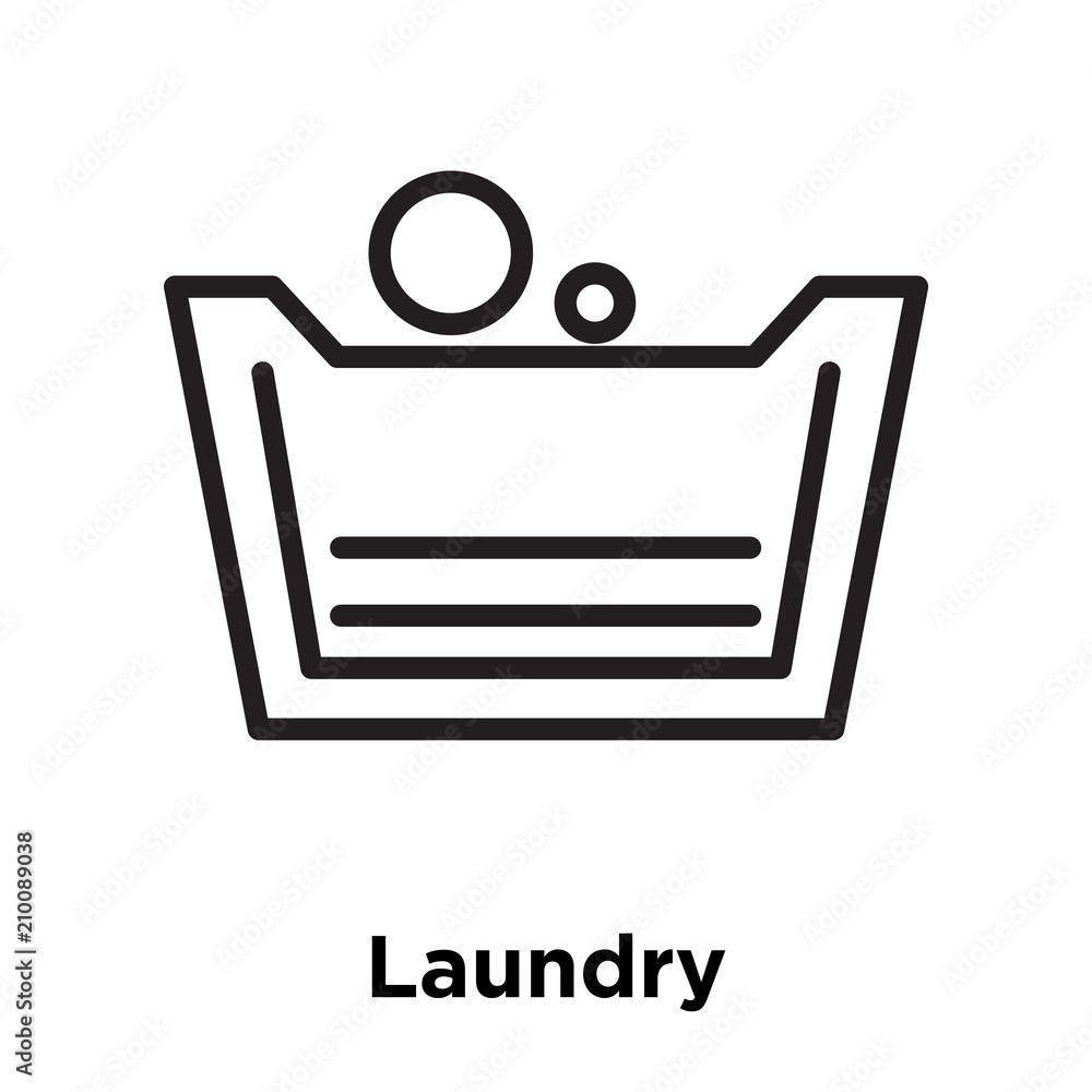 Laundry icon vector sign and symbol isolated on white background, Laundry logo concept Laundry icon vector sign and symbol isolated on white background, Laundry logo concept