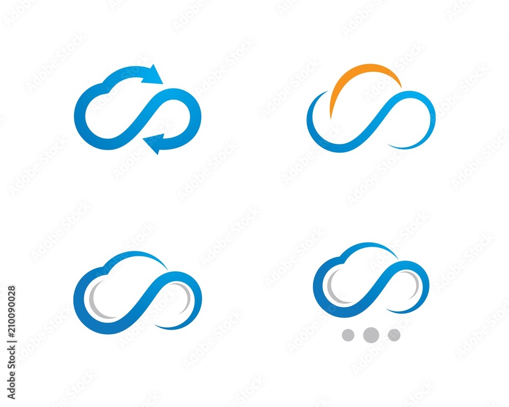 cloud logo template cloud logo template