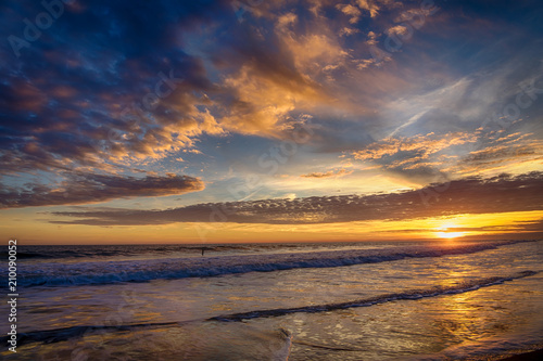 Winter Beach Sunset