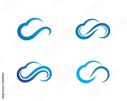 cloud logo template