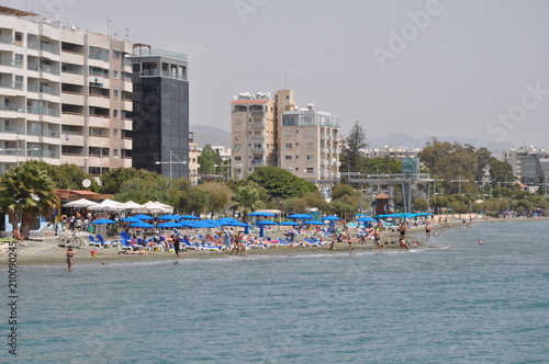 The beautiful Limassol Beach in Cyprus