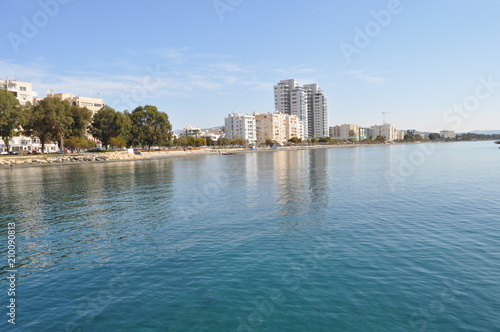 The beautiful Limassol Beach in Cyprus