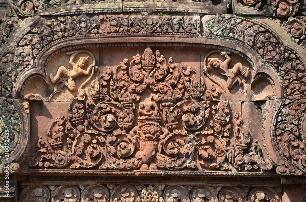 Banteay Srei angkor cambodia ancient sculpture relief