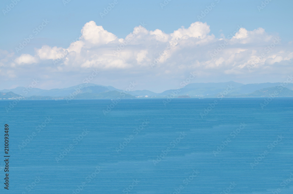 Calm Sea Ocean And Blue Sky Background Calm Sea Ocean And Blue Sky Background