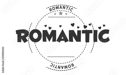 romantic black logo icon vector