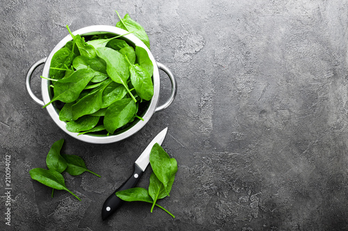 Spinach. Fresh spinach leaves