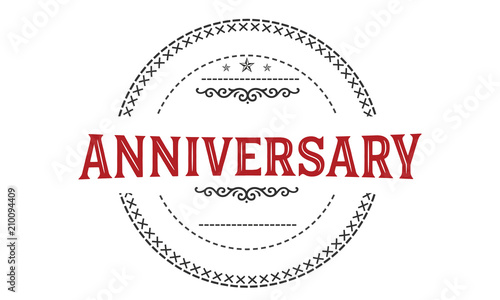 anniversary logo icon vector