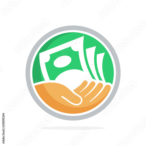 icon vector illustration with concept of fundraising, business loan money, save money, and other financial management