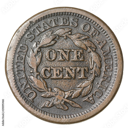 US Coin - Large Cent - Penny Reverse Side