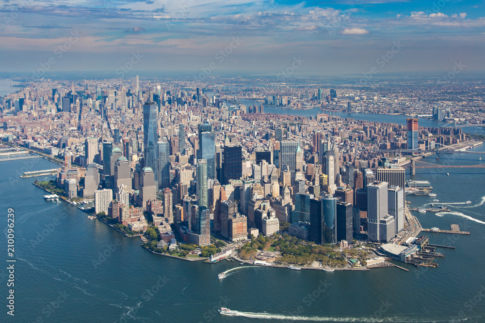 Aerial view of Manhattan 