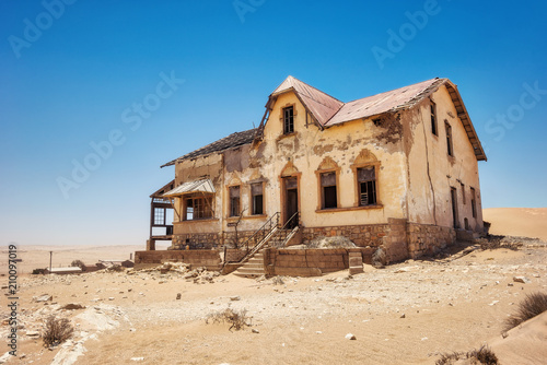 Kolmanskop Deserted Diamond Mine in Southern Namibia taken in January 2018