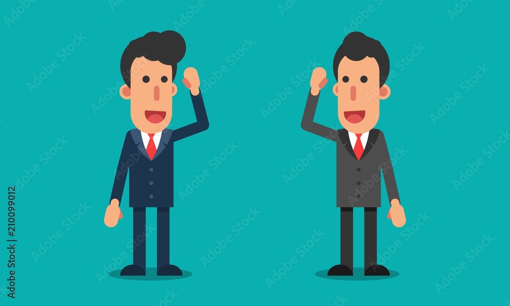 Businessman meet up and talking with other Businessman meet up and talking with other