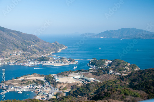 瀬戸内海に面した山口県上関