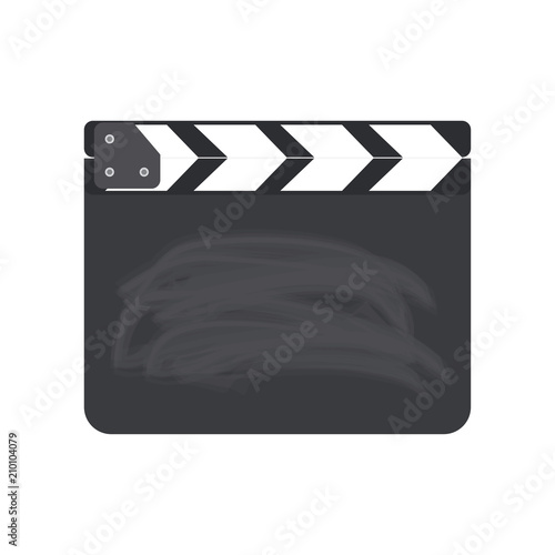 director clapboard or movie clapboard  isolated on background vector illustration
