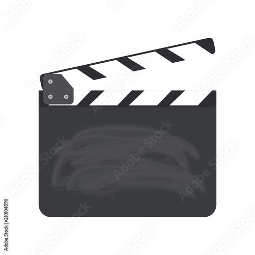 director clapboard or movie clapboard  isolated on background vector illustration
