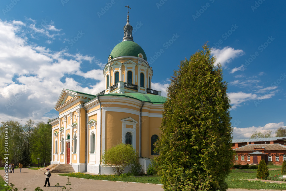 ZARAYSK, MOSCOW OBLAST - MAY 2, 2014: View of the Cathedral of the beheading of John the Baptist. Zaraysk, Moscow region. Zaraisk Kremlin