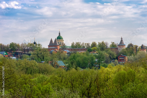 Views of the ancient city of Zaraysk and the medieval fortress Walls of the Kremlin