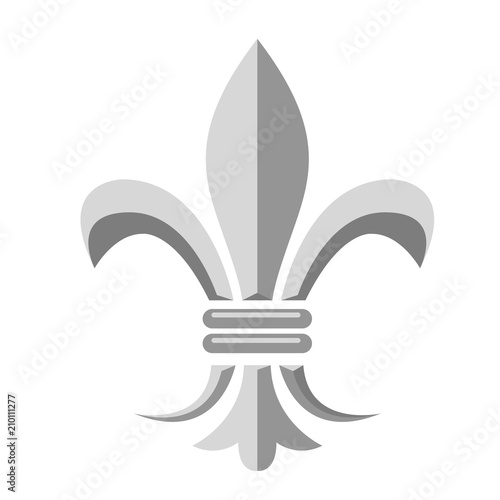 Fleur de lis - heraldic symbol of french royal monarchy