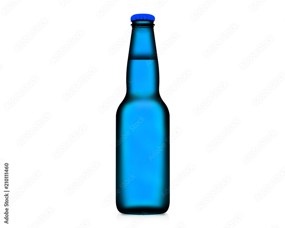 3D illustration Bottle isolated on white background 3D illustration Bottle isolated on white background
