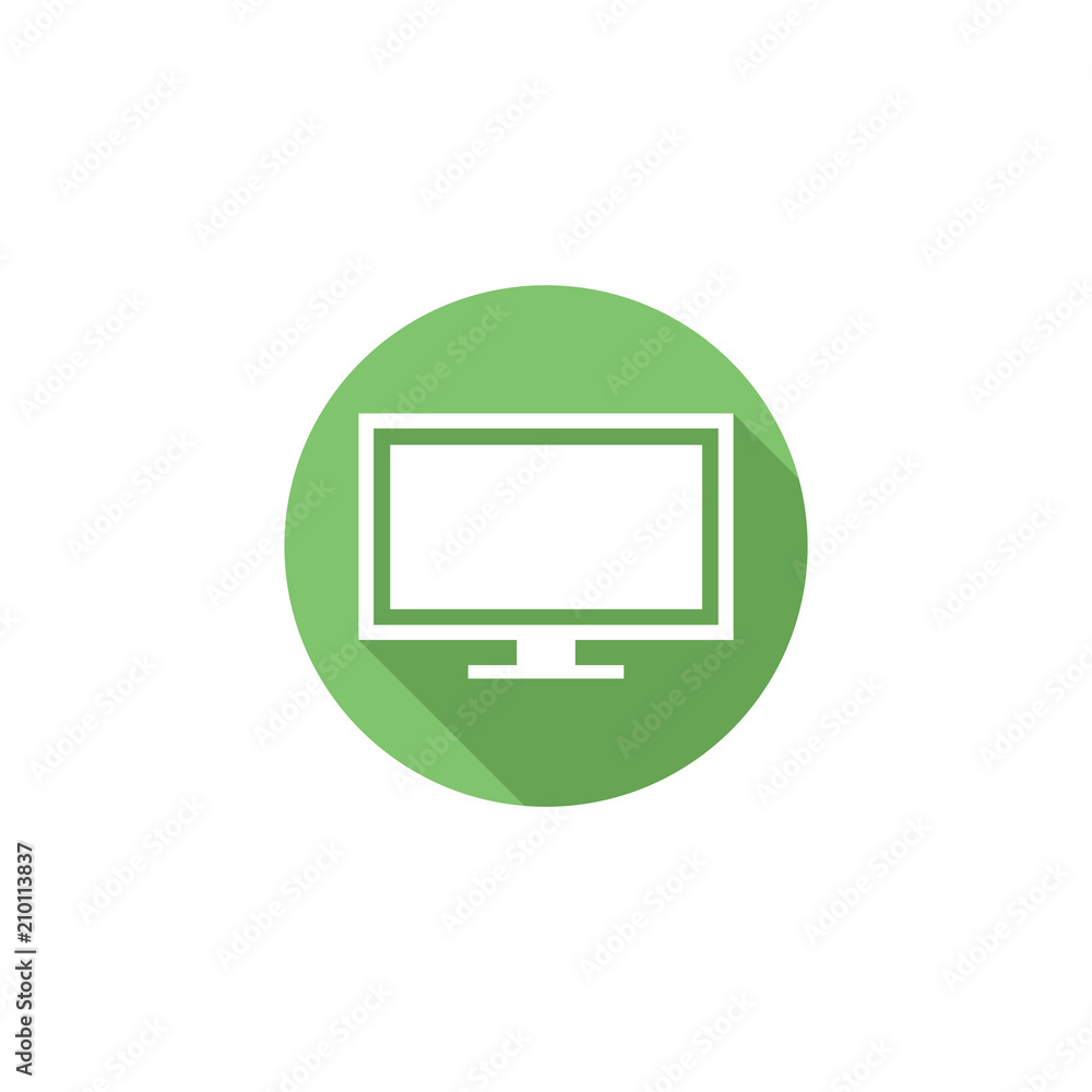 Monitor computer icon flat vector design Monitor computer icon flat vector design