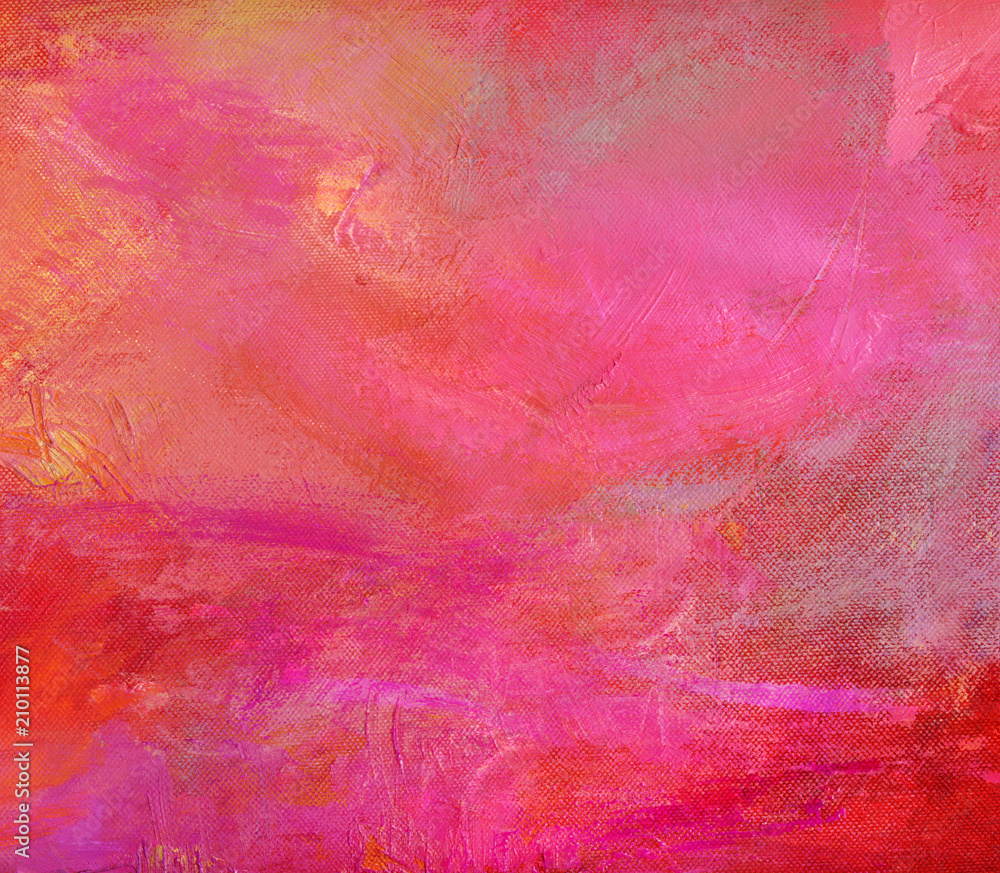 Obraz premium pink malerei leinwand hobby