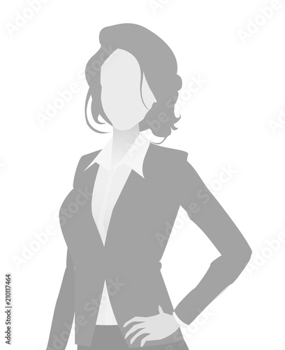 Default placeholder businesswoman half-length por