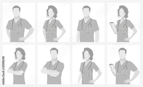 Default placeholder doctor half-length portrait